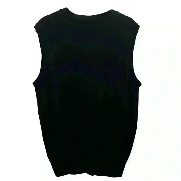 Thom Sweeney Wool Button Black Vest Size Large - Picture 2 of 3